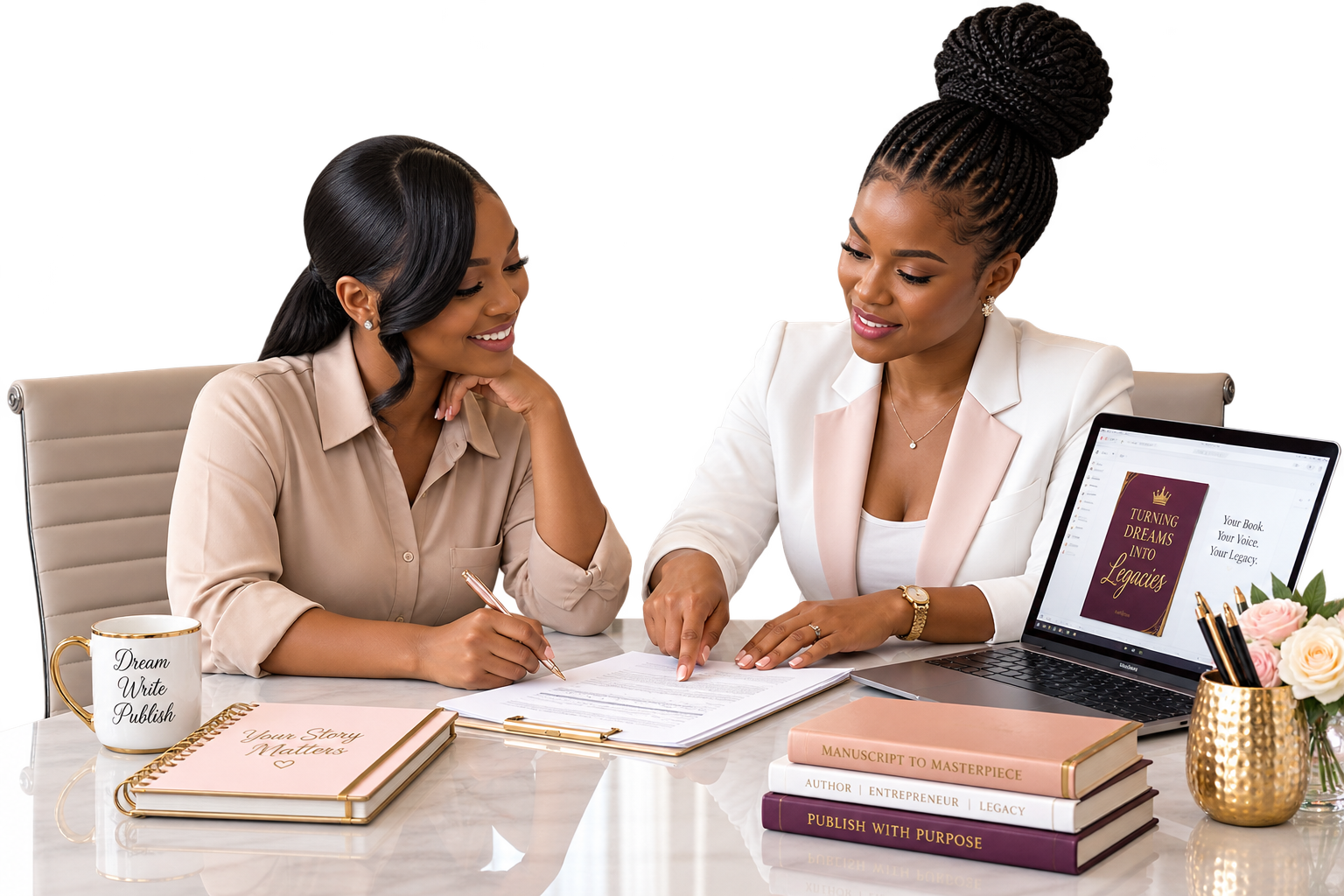 Professional publishing consultation at Woman of Many Trades Publishing House